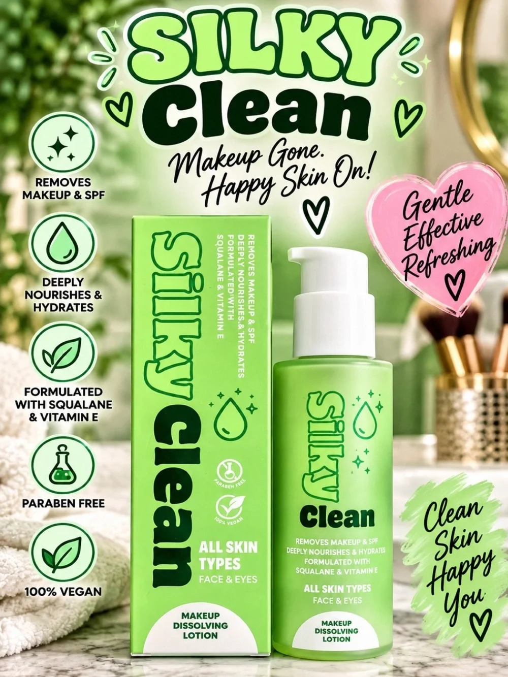 Silky Clean Makeup Dissolving Lotion